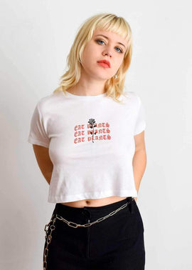 Plant Faced Clothing Eat Plants Goth Roses Crop Top Style Society Marketplace gender neutral women