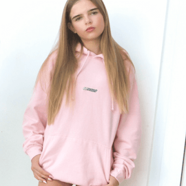 Teenagers Bubblegum Pink Hoodie EAT PLANTS Logan - 0