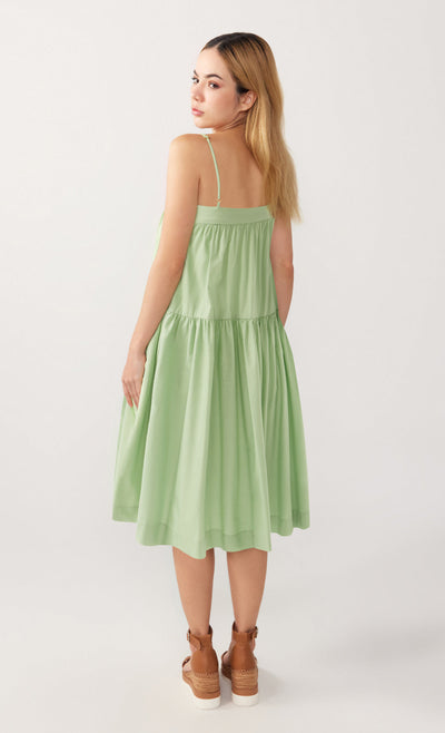 Spring Green Shoestring Vivien Midi Dress - 0
