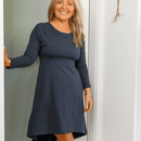 Louise Long Sleeve Hi-Low Dress-2