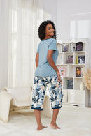 Neha Bamboo 3/4 PJ - Floral Print