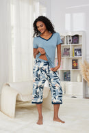 Neha Bamboo 3/4 PJ - Floral Print