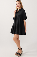 Black Verity Shirt Dress-1