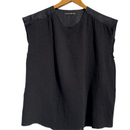 Cecilia DAUCUS TOP Organic Muslin Black Linen - Style Society 