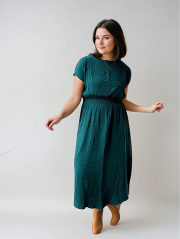 Emerald Green Long All Occassion Dress