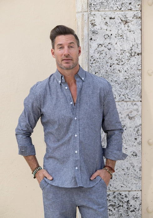 Cotton_Natural_Grey_Cotton_Linen_Long_Sleeve_Men_Shirt