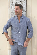 Cotton_Natural_Grey_Cotton_Linen_Long_Sleeve_Men_Shirt