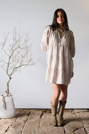 Eadie Lifestyle Bella Natural  Linen Womens Dress Style Society Marketplace  linen dress perfect for ladies and women 