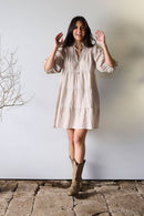 Eadie Lifestyle Bella Natural  Linen Womens Dress Style Society Marketplace  linen dress perfect for ladies and women 