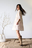 Eadie Lifestyle Bella Natural  Linen Womens Dress Style Society Marketplace  linen dress perfect for ladies and women 