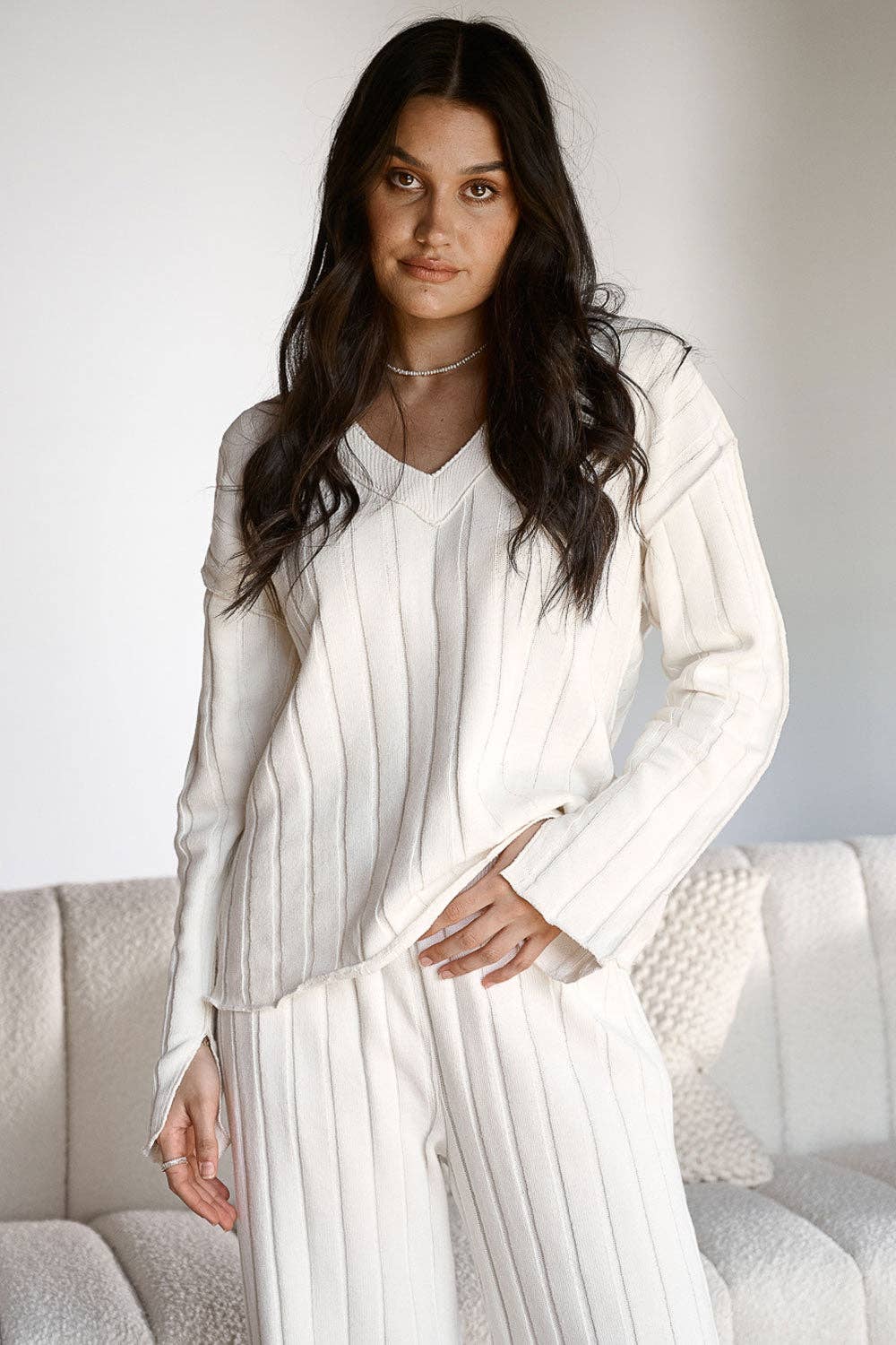 Eadie Lifestyle Isla Off White Sweater at Style Society Marketplace 100% Cotton