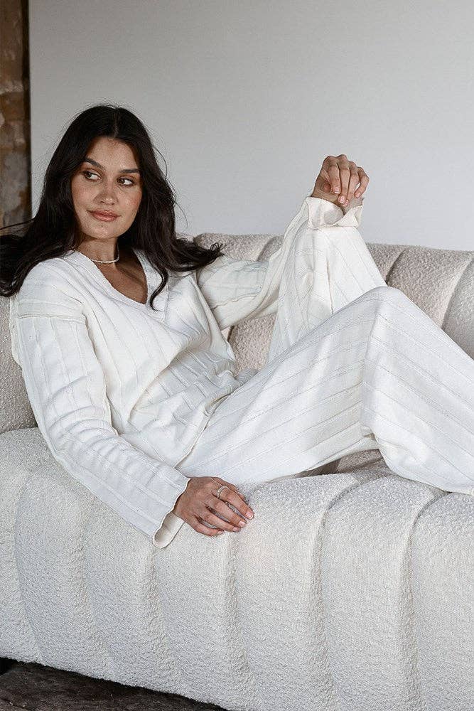 Eadie Lifestyle Isla Off White Sweater at Style Society Marketplace relaxed cotton top