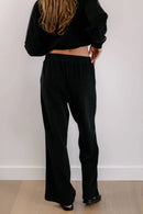 Empire Classic Lounger Pant - Black with White Piping-6