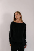 Empire Elevated Crew - Black with White Piping-3