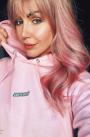 Premium Bubblegum Pink Hoodie EAT PLANTS logo-1