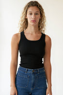 LA Relaxed Classic Ribbed Cotton Tank Style Society Marketplace GOTS Certified Organic Cotton