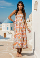 Sunny Hand-Printed Cotton Maxi Dress-1