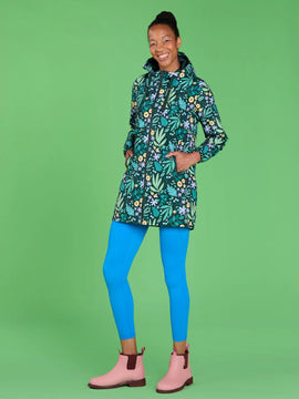 Leaves & Blooms Longline Raincoat - 0