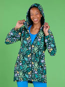 Leaves & Blooms Longline Raincoat-1