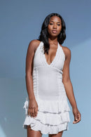 Leeward_Halter_Neck_White_RaRa_Dress_Organic_Peru_Cotton_Front_Pattern_1