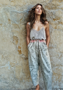 Linen Bamboo Blend Boho Artist Pants-1