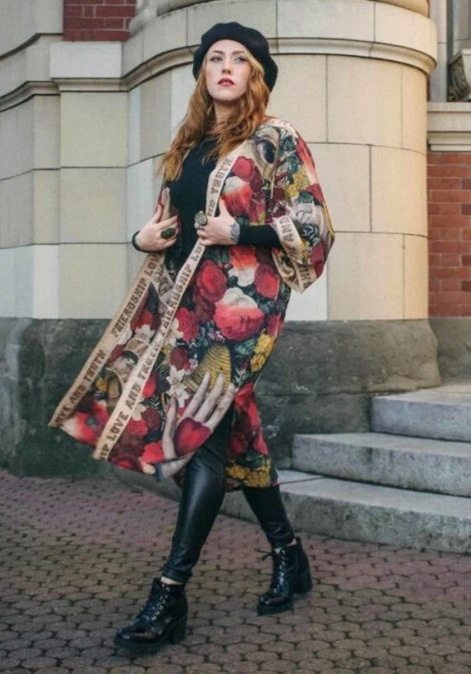 Eclectic Opera-Length Kimono - 0