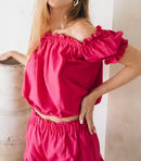 Me+LIA Emelie Fuchsia Linen Set Style Society Marketplace