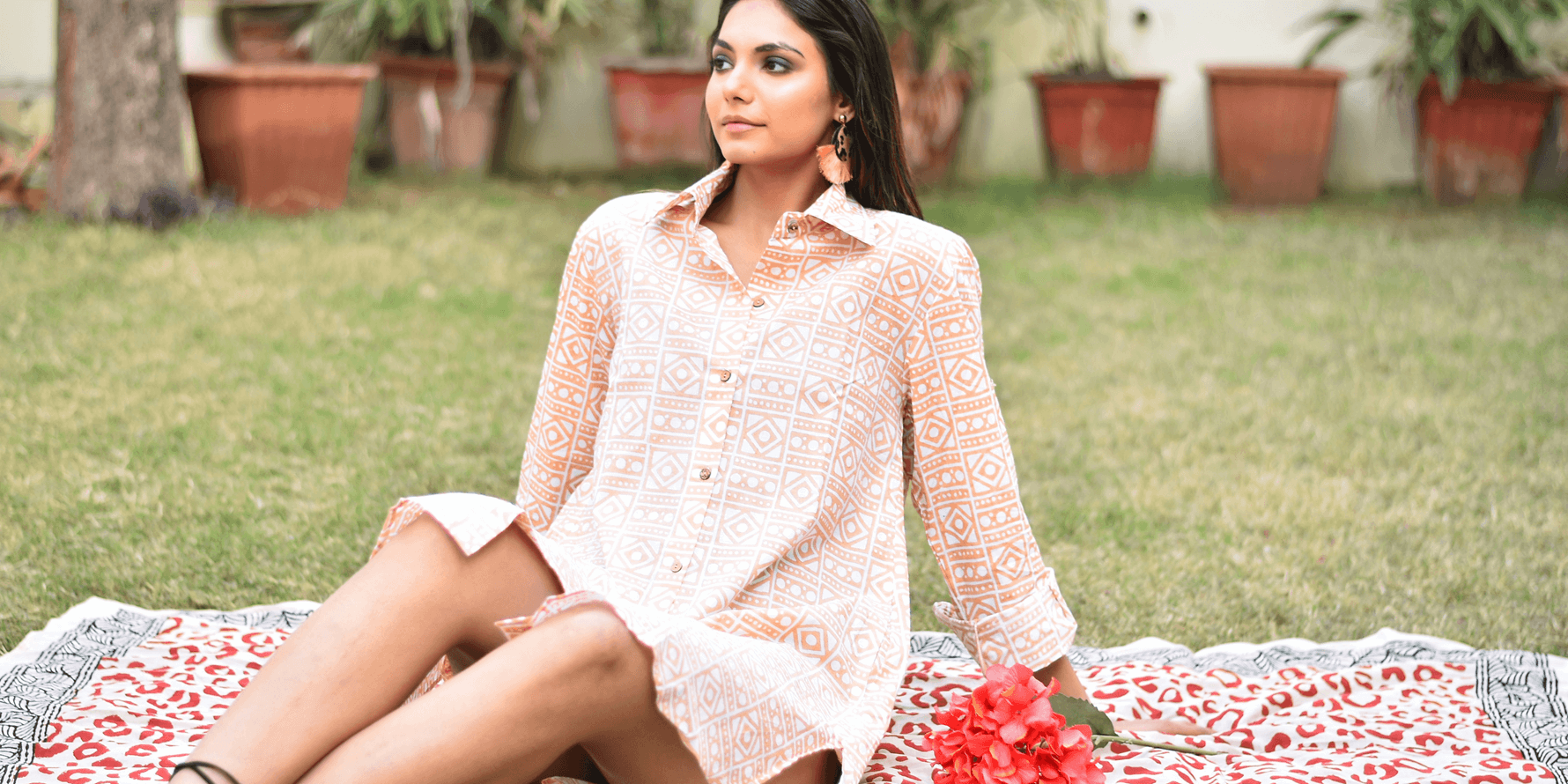 Organic cotton shirt dress style society 