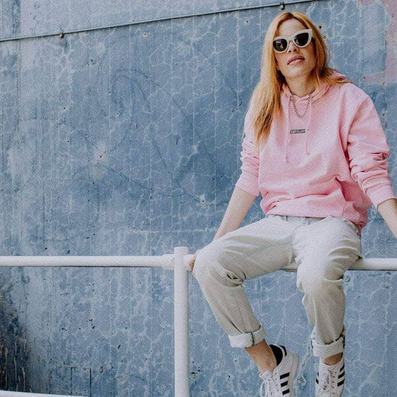 Teenagers Bubblegum Pink Hoodie EAT PLANTS Logan