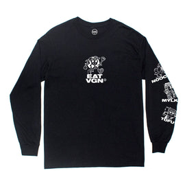 Plant Faced Clothing EAT VGN Heroes Long Sleeve Shirt Black Style Society Marketplace