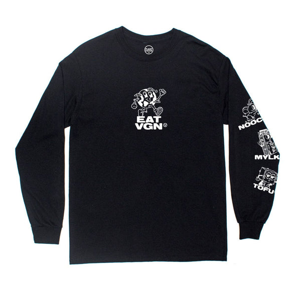 Plant Faced Clothing EAT VGN Heroes Long Sleeve Shirt Black Style Society Marketplace