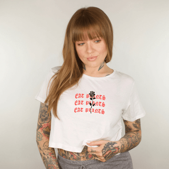 Plant Faced Clothing Eat Plants Goth Roses Crop Top Style Society Marketplace Lady