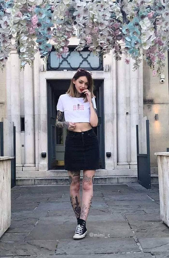 Plant Faced Clothing Eat Plants Goth Roses Crop Top Style Society Marketplace gender neutral tatto