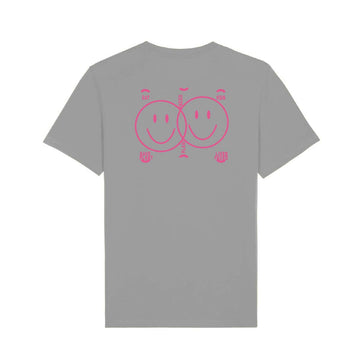 Plant Faced Clothing Opal Grey 'Delete Meat' Unisex T-Shirt Style Society Marketplace Back of shirt print