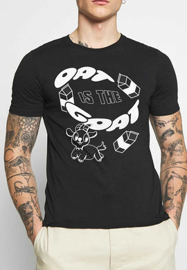 Plant Faced Clothing Organic Cotton T-Shirt OAT IS THE GOAT Style Society Marketplace tattoo man