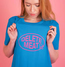 Plant Faced Clothing Royal Blue 'Delete Meat' Unisex T-Shirt Style Society Marketplace Ladies S
