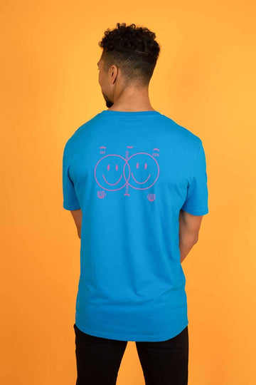 Plant Faced Clothing Royal Blue 'Delete Meat' Unisex T-Shirt Style Society Marketplace Mens Back