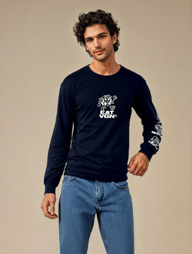 EAT VGN Heroes Long Sleeve Shirt Black