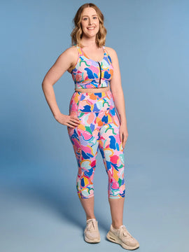 Puzzle SleekFit Cropped Legging- ¾ Length