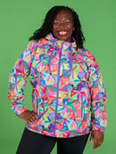 Rainbow Daisies Raincoat- Adults-5