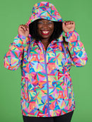 Rainbow Daisies Raincoat- Adults-4