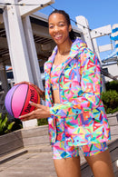 Rainbow Daisies Raincoat- Adults-7