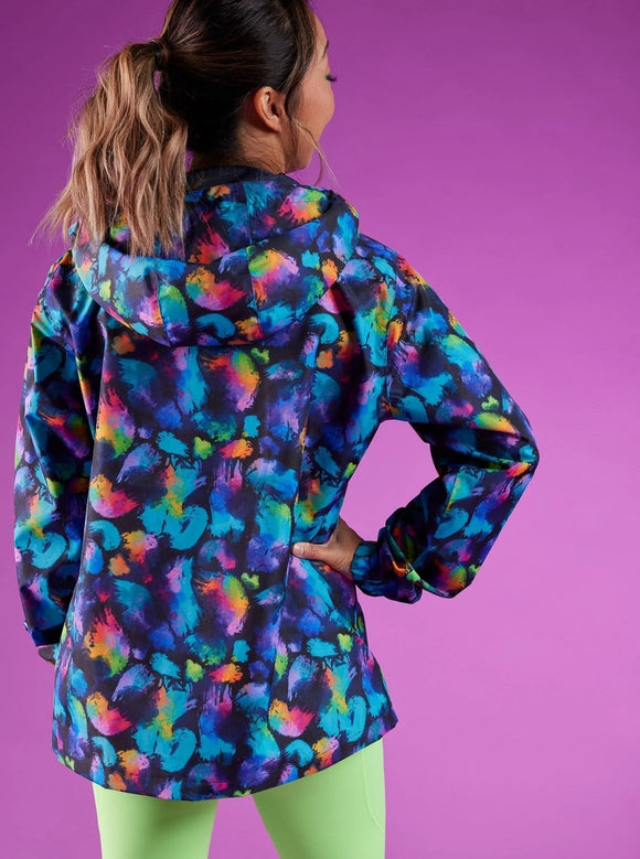 Rainbow Splatter Raincoat- Adults