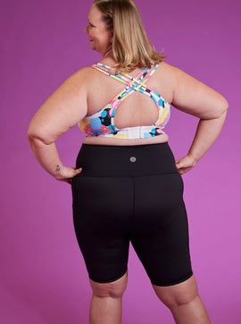 Rainbow at Heart Everyday Black Bike Shorts - 0