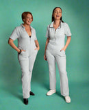 Ribbed Polo Jumpsuit in Pale Blue by Wildflo Studio available at Style Society  