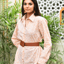 Neha Shirt Dress - Geo Print-6
