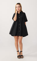 Black Verity Shirt Dress-2