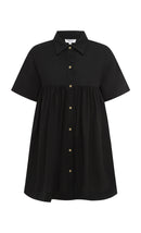 Black Verity Shirt Dress-5