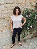 DAUCUS TOP Organic Muslin Sand Linen-4