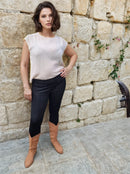 DAUCUS TOP Organic Muslin Sand Linen-3